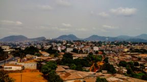 Aerial Cityscape View To Yaounde Capital Of Cameroon